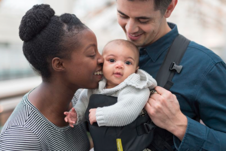 Couple with a baby